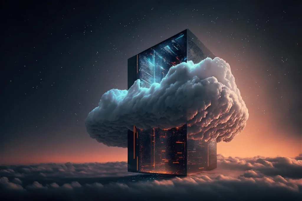 concept stockage donnees cloud du serveur service ligne numerique cloudscape pour technologie infrastructure informatique sauvegarde base donnees web du reseau mondial
